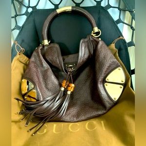 GUCCI Large Signature Indy HoBo